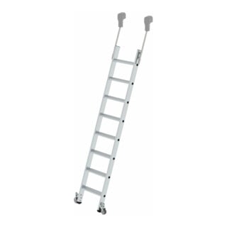 MUNK Aluminium-Regalleiter fahrbar