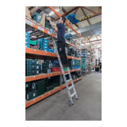 MUNK Aluminium-Regalleiter fahrbar 8 Stufen-3