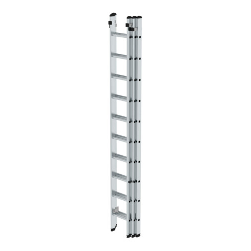 MUNK Aluminium-Schhiebeleiter 3-teilig 3 x 10 Sprossen