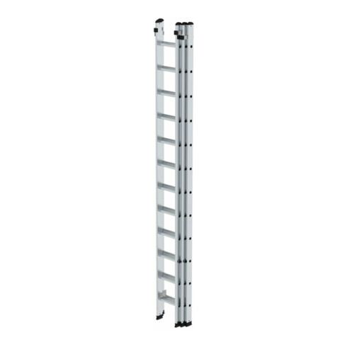MUNK Aluminium-Schhiebeleiter 3-teilig 3 x 12 Sprossen