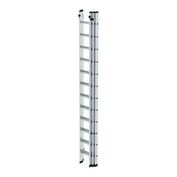 MUNK Aluminium-Schhiebeleiter 3-teilig 3 x 12 Sprossen