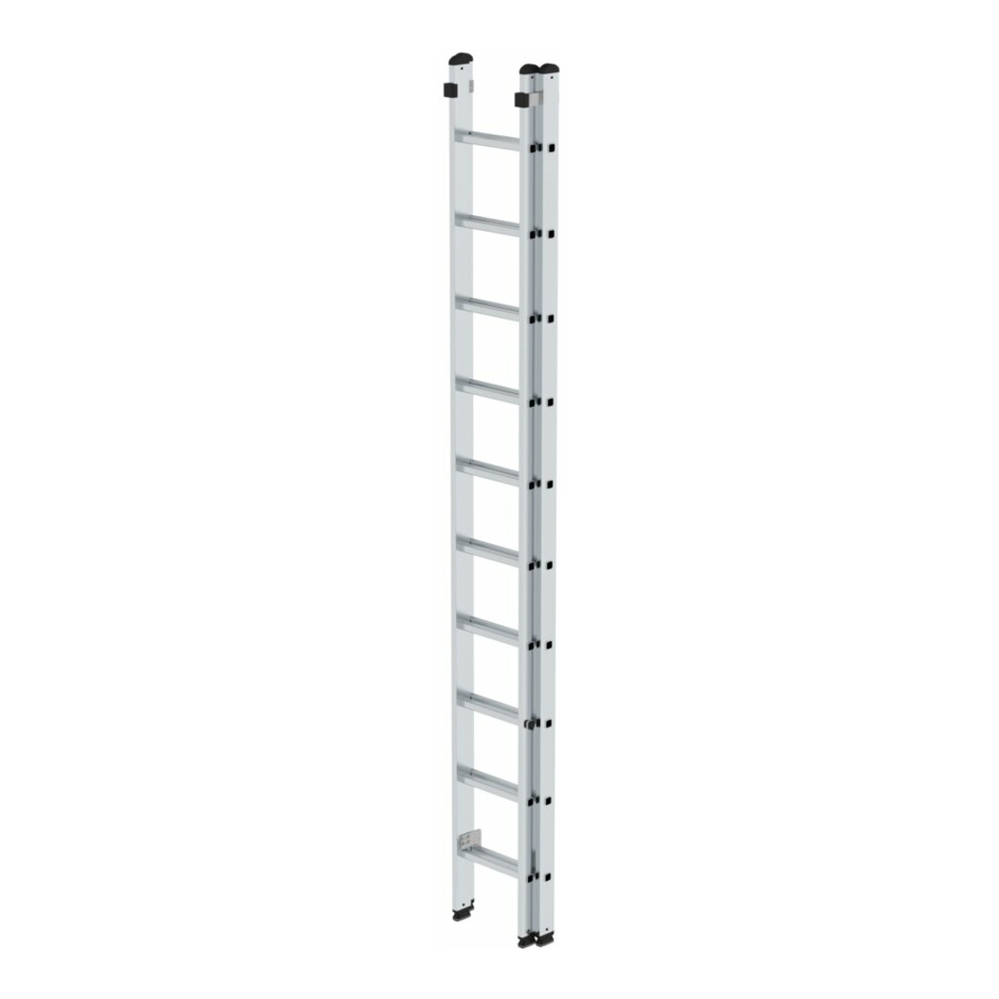 MUNK Aluminium-Schiebeleiter 2-teilig 2 x 10 Sprossen