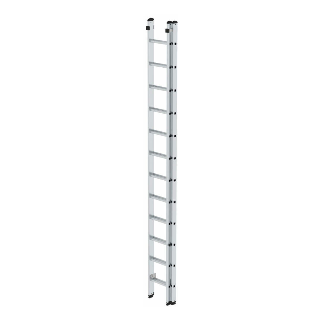 MUNK Aluminium-Schiebeleiter 2-teilig 2 x 12 Sprossen
