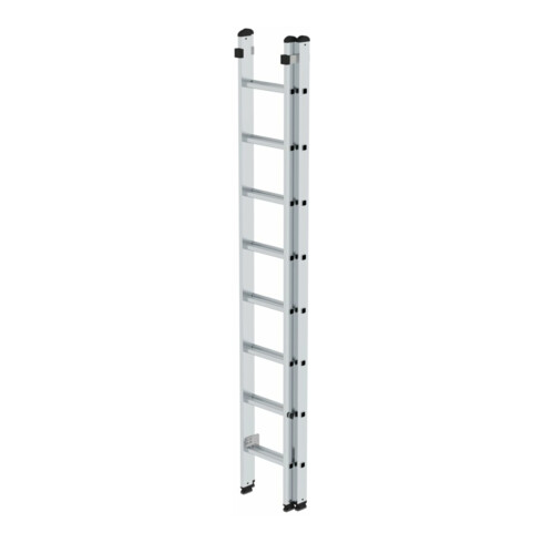 MUNK Aluminium-Schiebeleiter 2-teilig 2 x 8 Sprossen