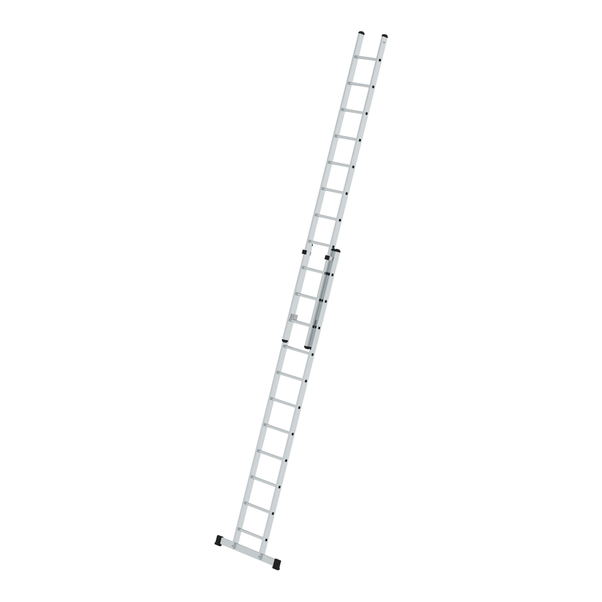 MUNK Aluminium-Schiebeleiter 2-teilig mit Standard-Traverse 2x11 Sprossen