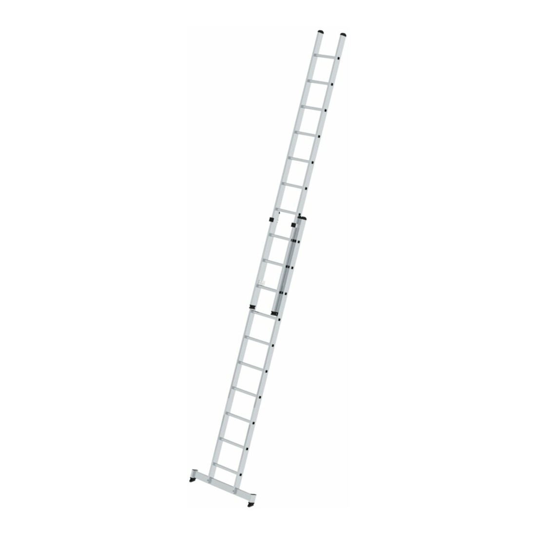 MUNK Aluminium-Schiebeleiter 2-teilig nivello®-Traverse 2 x 10 Sprossen
