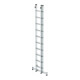 MUNK Aluminium-Schiebeleiter 2-teilig nivello®-Traverse 2 x 10 Sprossen