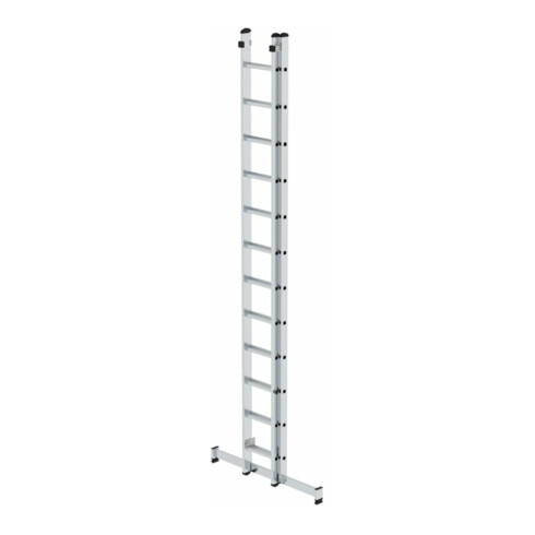 MUNK Aluminium-Schiebeleiter 2-teilig nivello®-Traverse 2 x 12 Sprossen