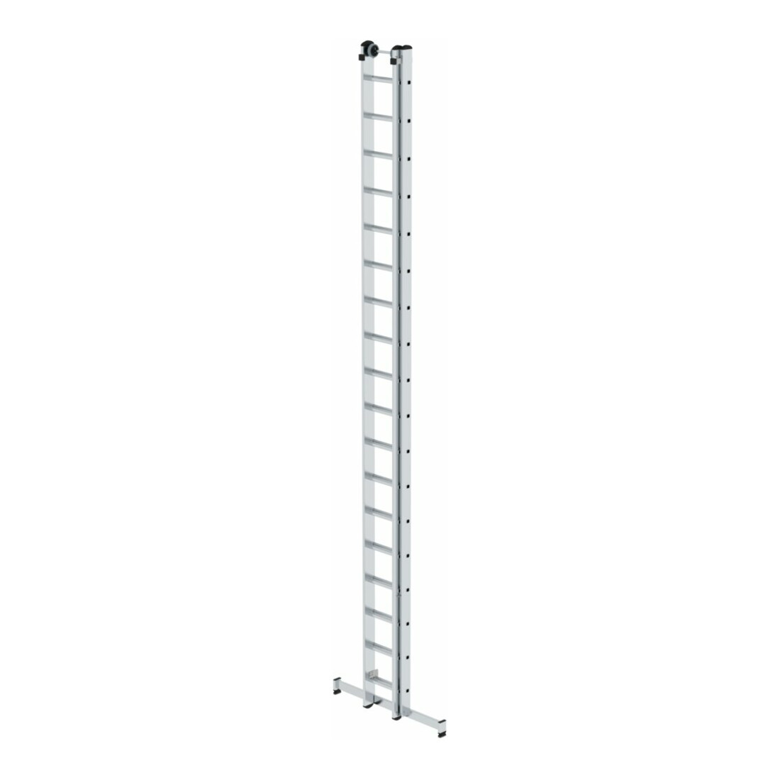 MUNK Aluminium-Schiebeleiter 2-teilig nivello®-Traverse 2 x 18 Sprossen