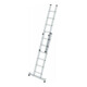 MUNK Aluminium-Schiebeleiter 2-teilig nivello®-Traverse 2 x 6 Sprossen