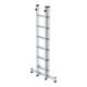 MUNK Aluminium-Schiebeleiter 2-teilig nivello®-Traverse 2 x 6 Sprossen