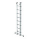 MUNK Aluminium-Schiebeleiter 2-teilig nivello®-Traverse 2 x 8 Sprossen-3