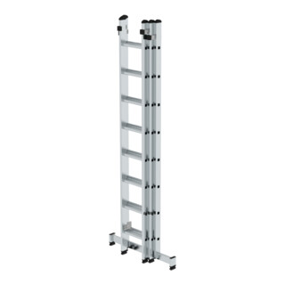 MUNK Aluminium-Schiebeleiter dreiteilig mit nivello ® -Traverse