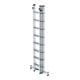 MUNK Aluminium-Schiebeleiter 3-teilig nivello®-Traverse 3 x 8 Sprossen-3