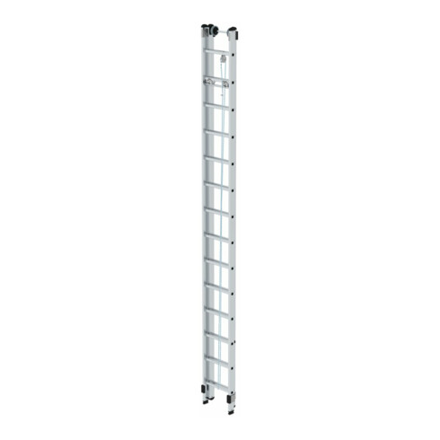 MUNK Aluminium-Seilzugleiter 2-teilig 2 x 14 Sprossen