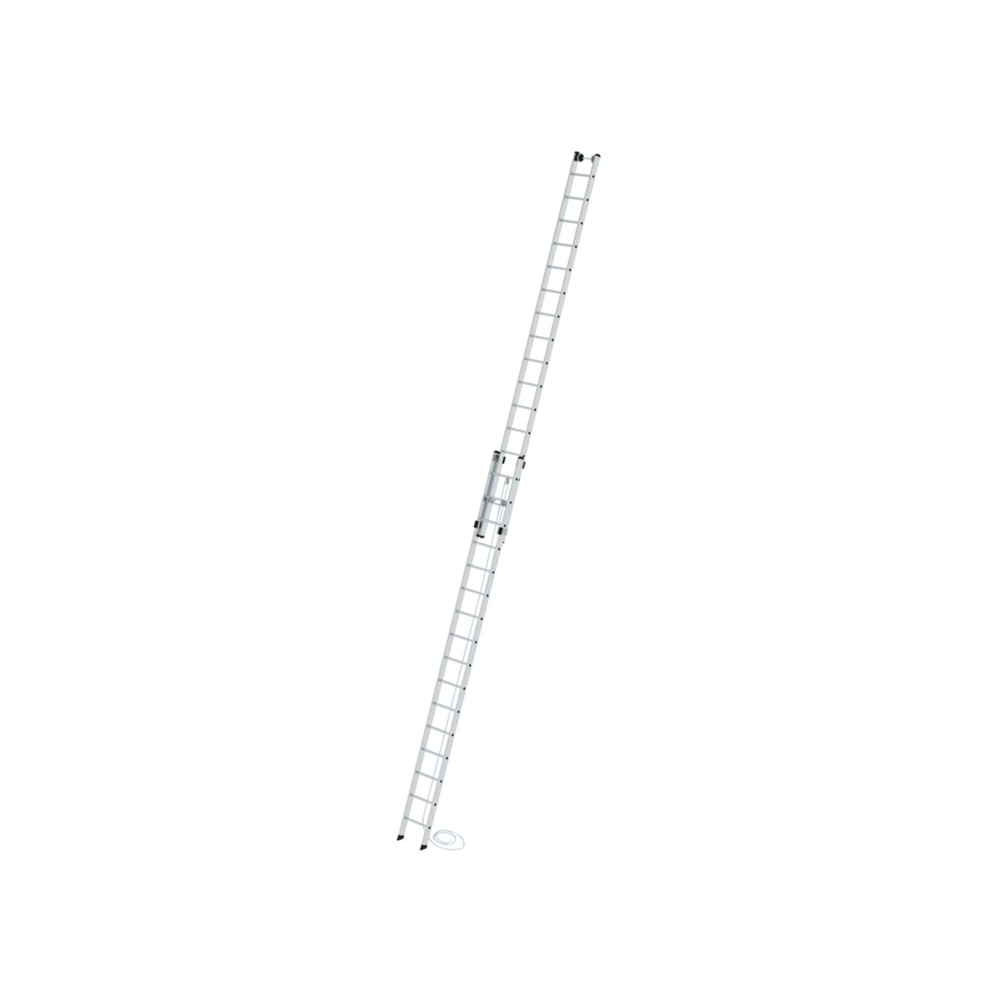 MUNK Aluminium-Seilzugleiter 2-teilig 2 x 16 Sprossen