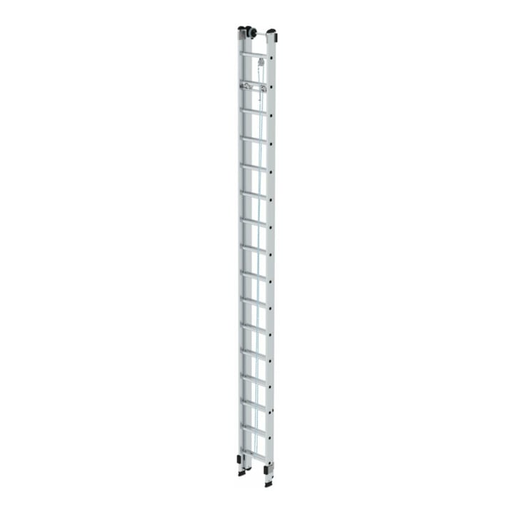 MUNK Aluminium-Seilzugleiter 2-teilig 2 x 16 Sprossen
