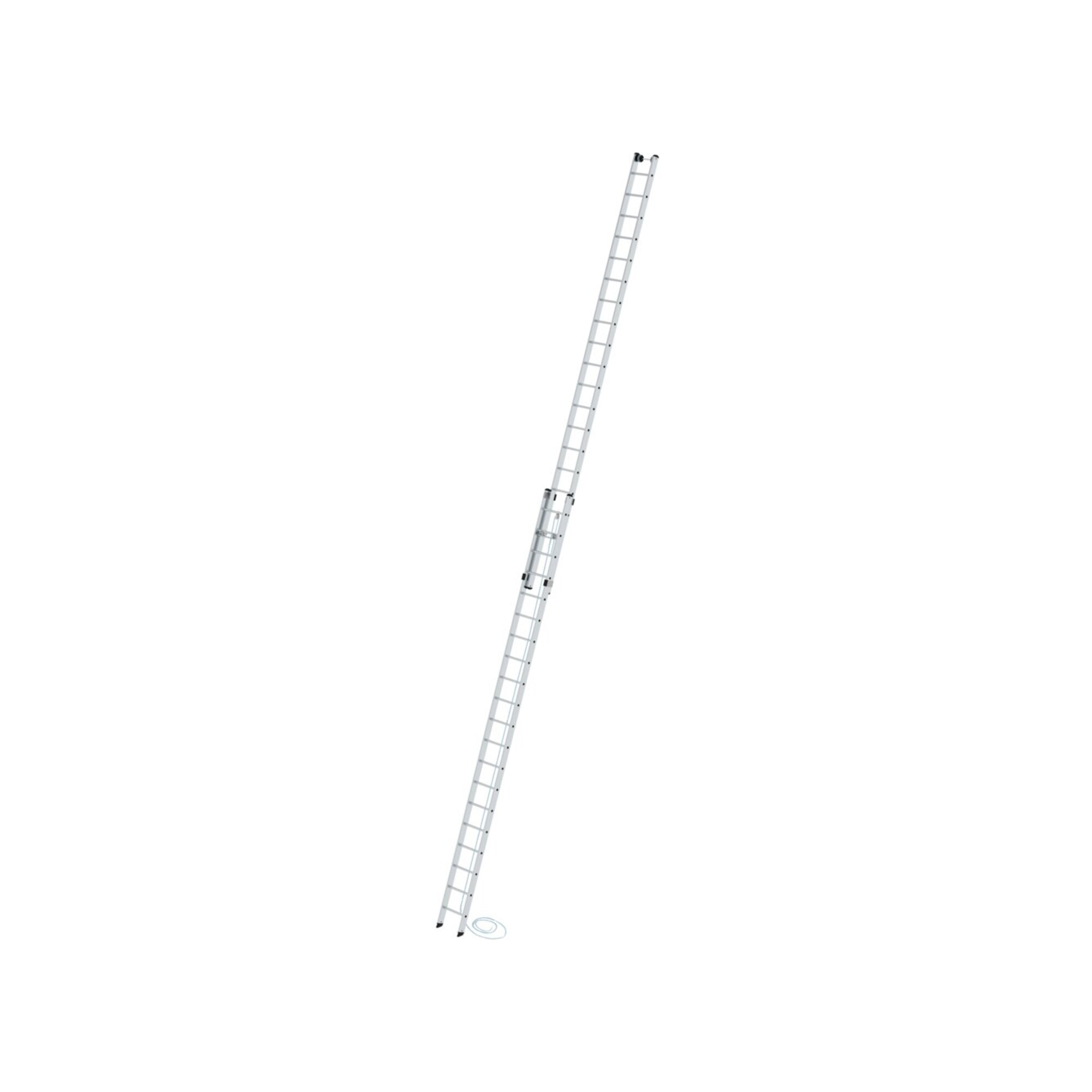 MUNK Aluminium-Seilzugleiter 2-teilig 2 x 20 Sprossen