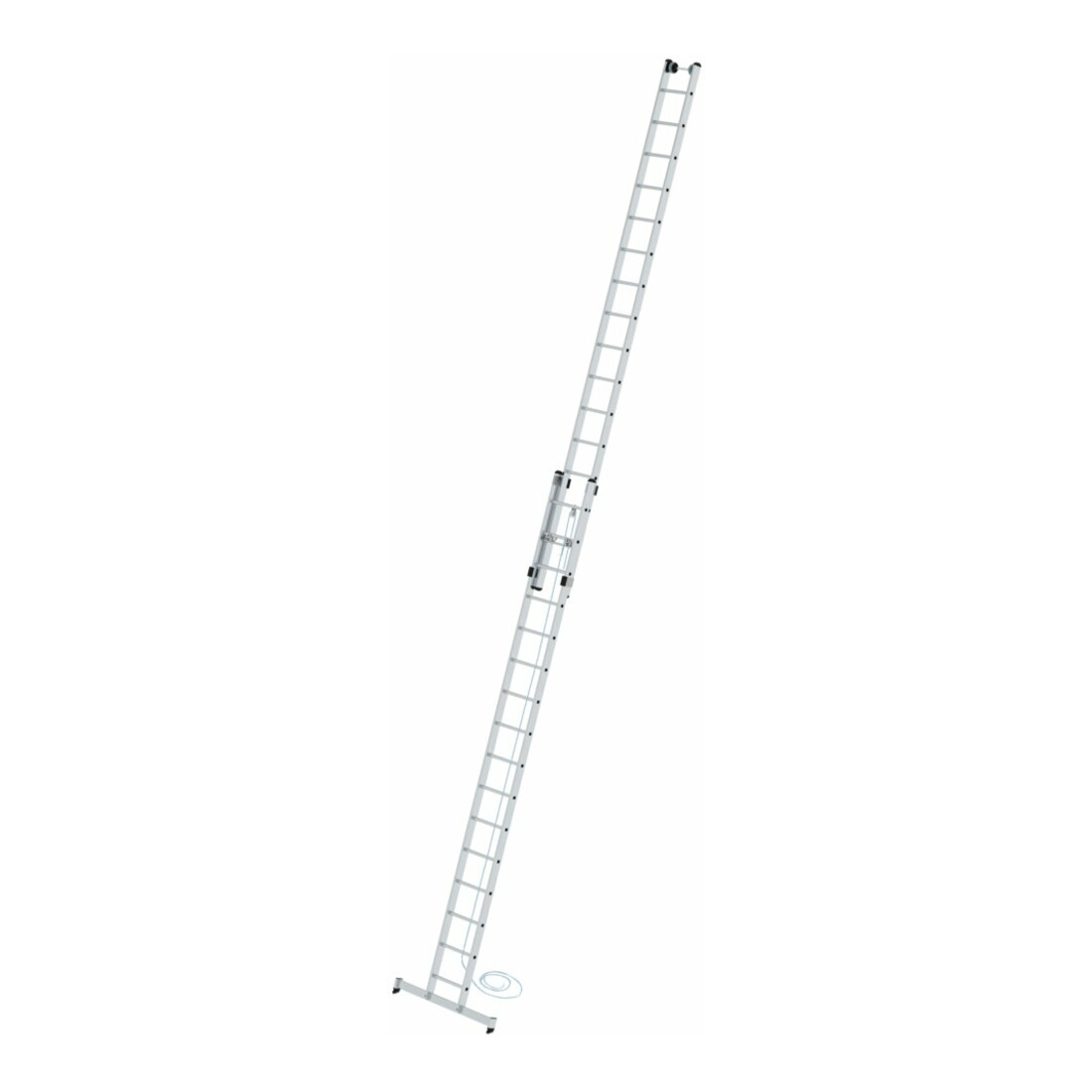 MUNK Aluminium-Seilzugleiter 2-teilig nivello®-Traverse 2 x 16 Sprossen