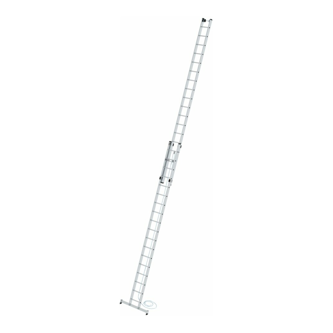 MUNK Aluminium-Seilzugleiter 2-teilig nivello®-Traverse 2 x 18 Sprossen