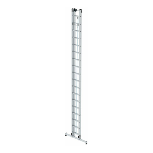 MUNK Aluminium-Seilzugleiter 2-teilig nivello®-Traverse 2 x 18 Sprossen