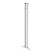 MUNK Aluminium-Seilzugleiter 2-teilig nivello®-Traverse 2 x 18 Sprossen-2