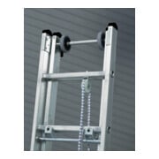 MUNK Aluminium-Seilzugleiter 2-teilig nivello®-Traverse 2 x 18 Sprossen-5