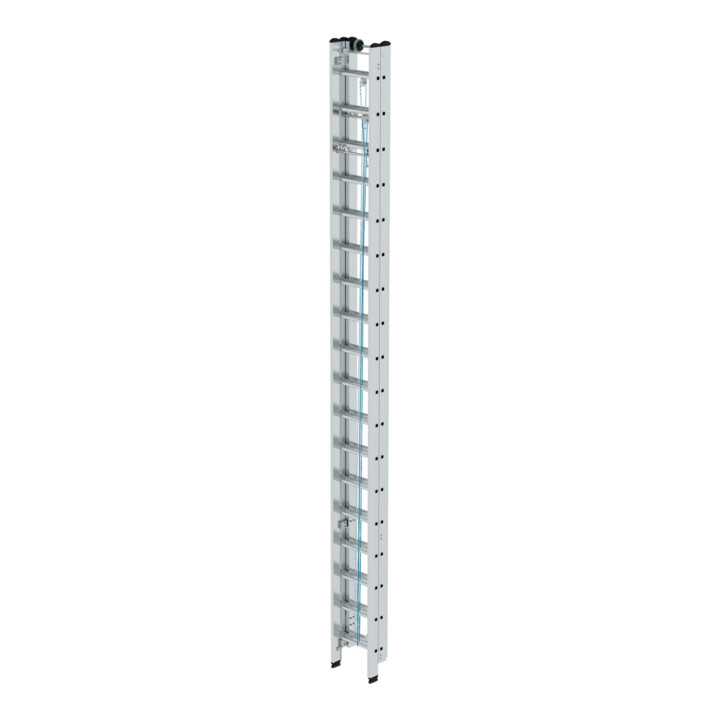 MUNK Aluminium-Seilzugleiter 3-teilig 3 x 18 Sprossen