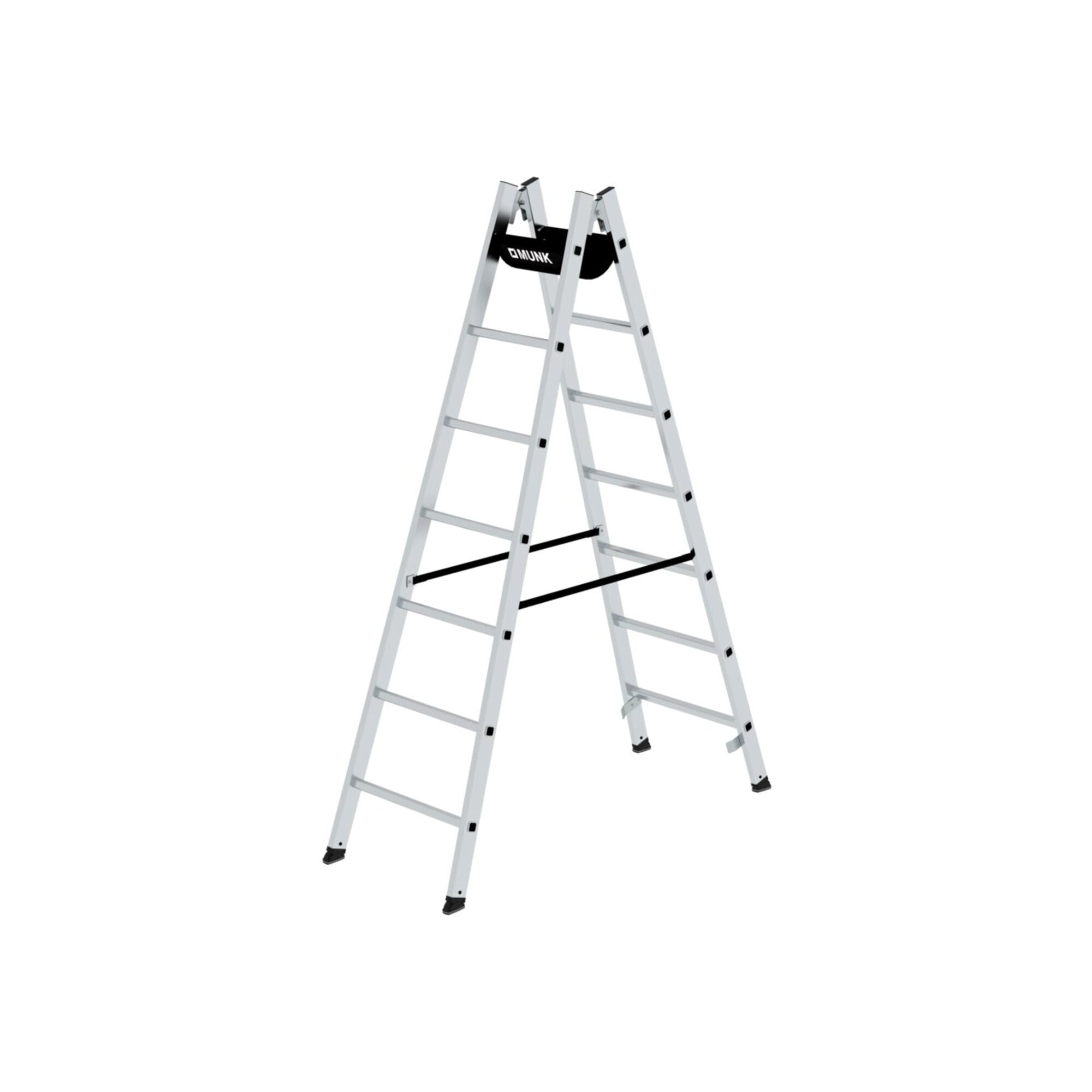 MUNK Aluminium-Stehleiter 2 x 7 Sprossen