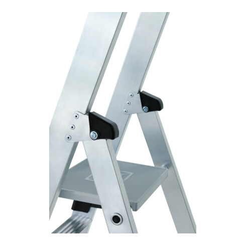 MUNK Aluminium-Stehleiter 250 kg einseitig clip-step R13 4 Stufen