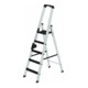 MUNK Aluminium -Stehleiter 250kg einseitig clip-step R13 5 St.-1