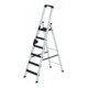 MUNK Aluminium -Stehleiter 250kg einseitig clip-step R13 6 St.-1