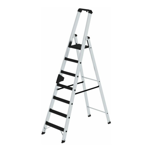 MUNK Aluminium -Stehleiter 250kg einseitig clip-step R13 7 St.