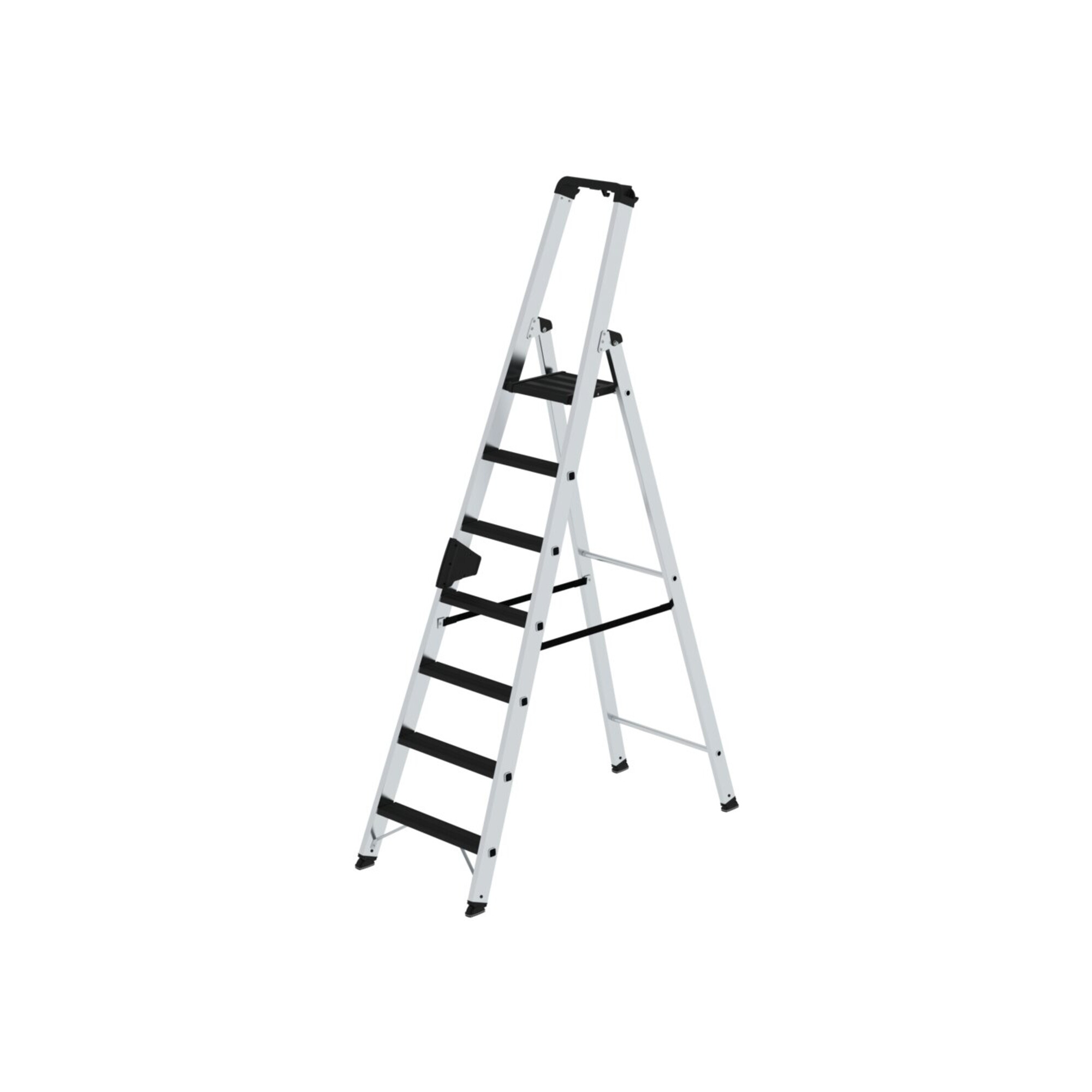 MUNK Aluminium -Stehleiter 250kg einseitig clip-step R13 7 St.