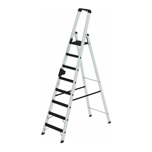 MUNK Aluminium -Stehleiter 250kg einseitig clip-step R13 8 St.