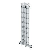 MUNK Aluminium-Stehleiter 4-teilig nivello®-Traverse 4 x 8 Sprossen-2