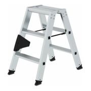 MUNK Aluminium-Stufenstehleiter beidseitig begehbar