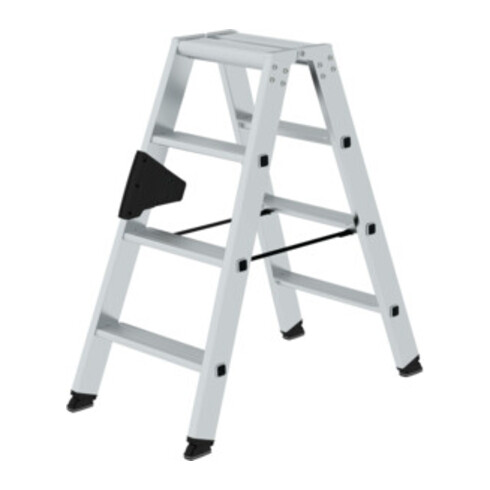 MUNK Aluminium-Stehleiter beidseitig begehbar 2 x 4 Stufen