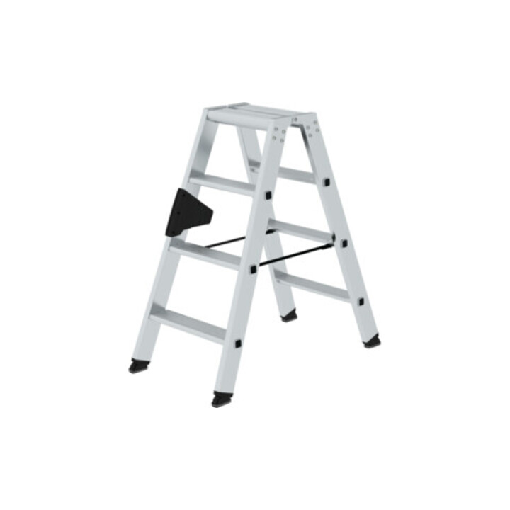 Set Günzburger 2x5 Stufen Alu + Stufenstehleiter 2x4 Stufen Alu