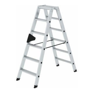 Munk Stehleiter 40228 beidseitig 2x6 Stufen