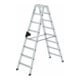 MUNK Aluminium-Stehleiter beidseitig begehbar 2 x 8 Stufen