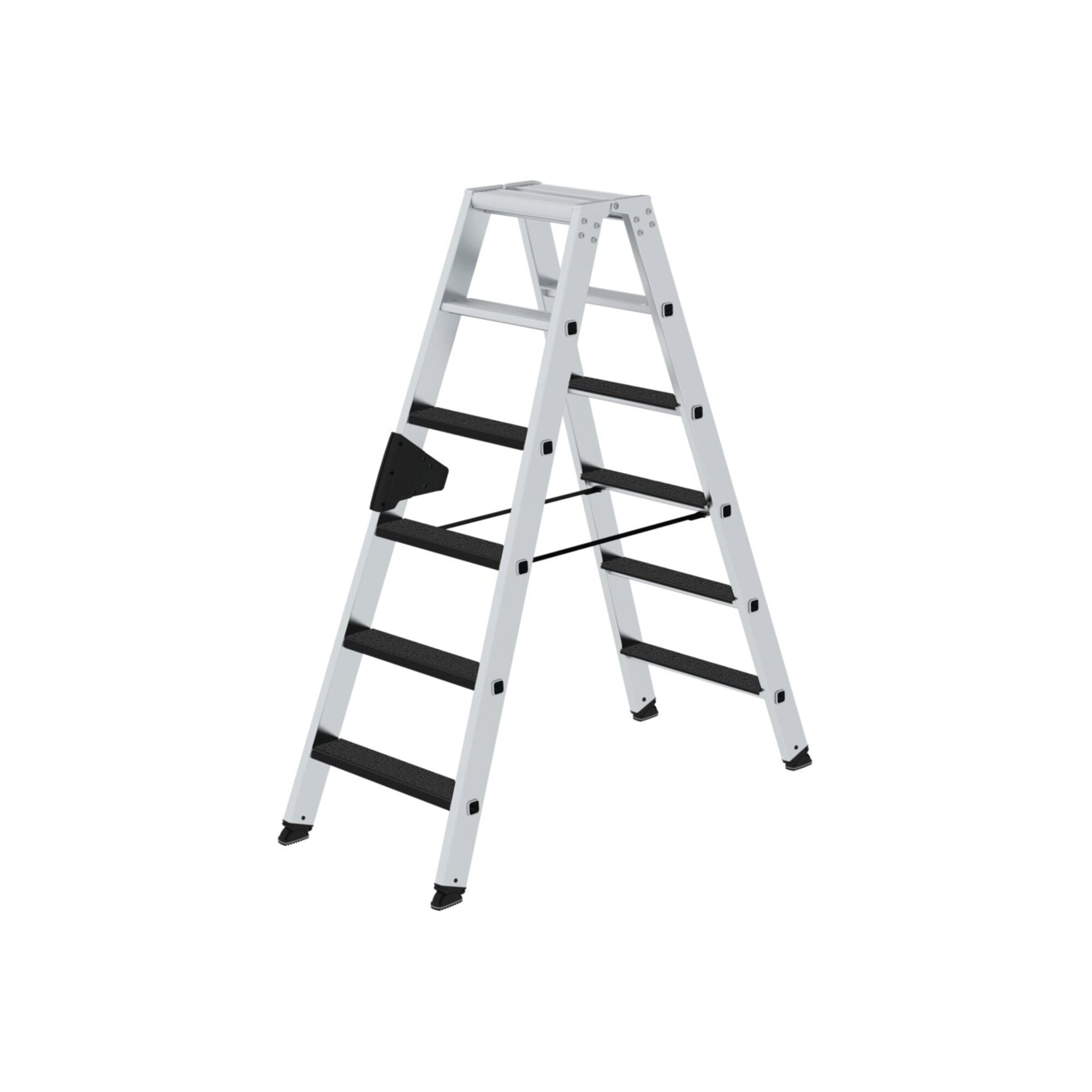 MUNK Aluminium-Stehleiter beidseitig begehbar clip-step R13 2 x 6 Stufen