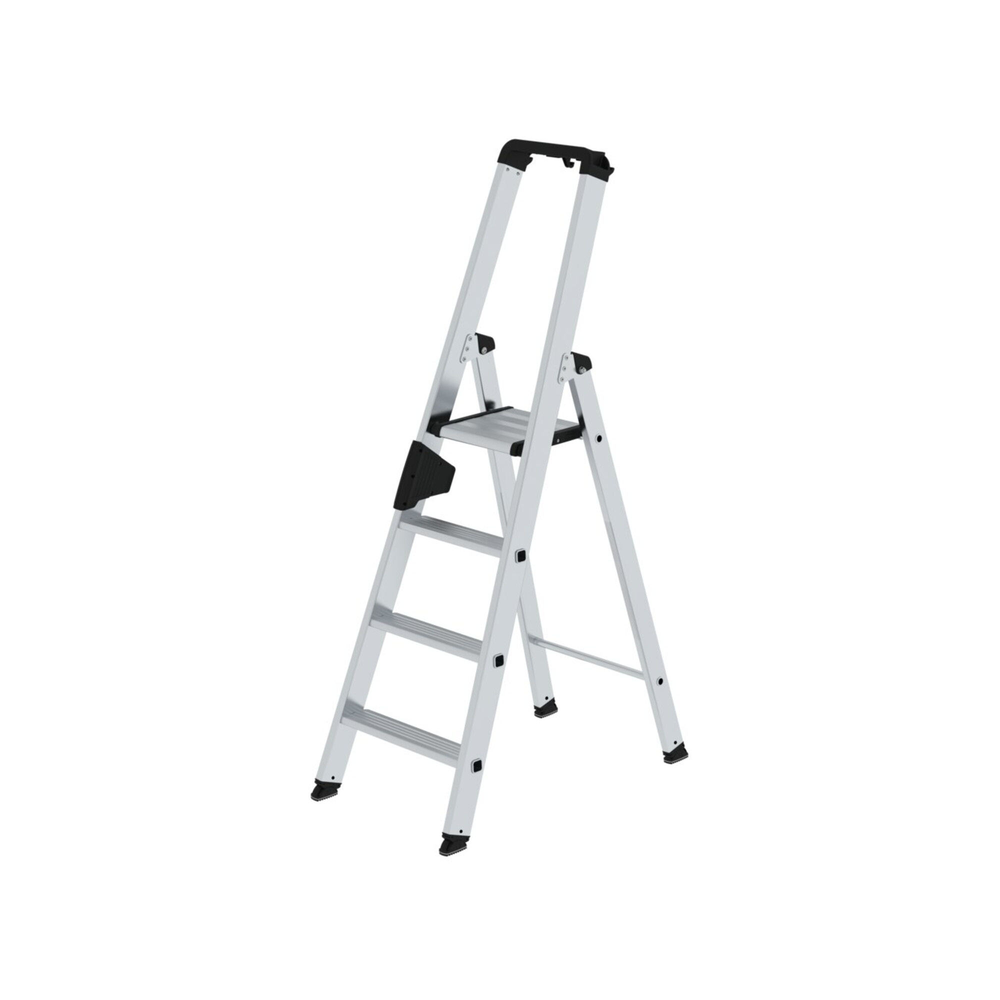 MUNK Aluminium-Stehleiter einseitig begehbar 1 x 4 Stufen