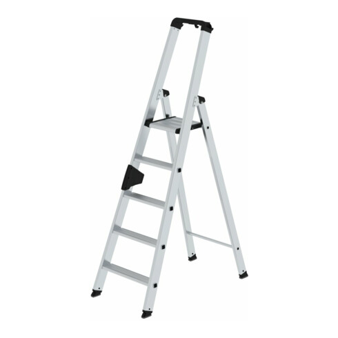 MUNK Aluminium-Stehleiter einseitig begehbar 1 x 5 Stufen