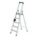 MUNK Aluminium-Stehleiter einseitig begehbar 1 x 5 Stufen-2