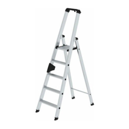 MUNK Aluminium-Stehleiter einseitig begehbar 1 x 5 Stufen