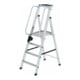 MUNK Aluminium-Stufenstehleiter einseitig begehbar-1