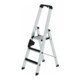 MUNK Aluminium-Stufenstehleiter einseitig begehbar mit clip-step-1