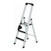 MUNK Aluminium-Stufenstehleiter einseitig begehbar mit clip-step