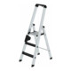MUNK Aluminium-Stufenstehleiter einseitig begehbar mit clip-step R13-1